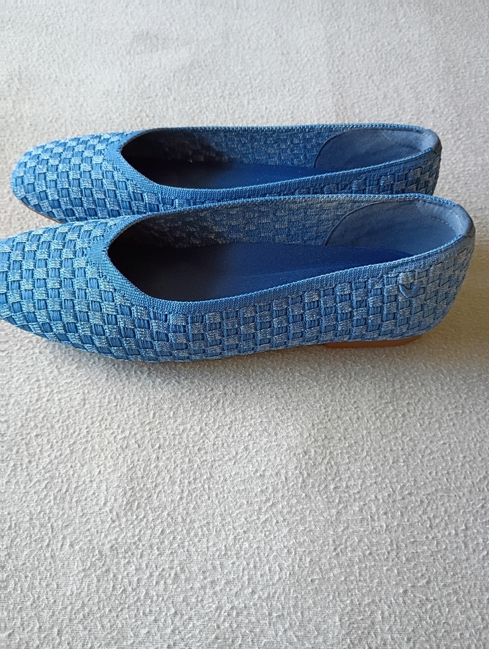 Vivaia Margo 2.0 Denim Square Toe Flats Size 7 NWT - Picture 2 of 7